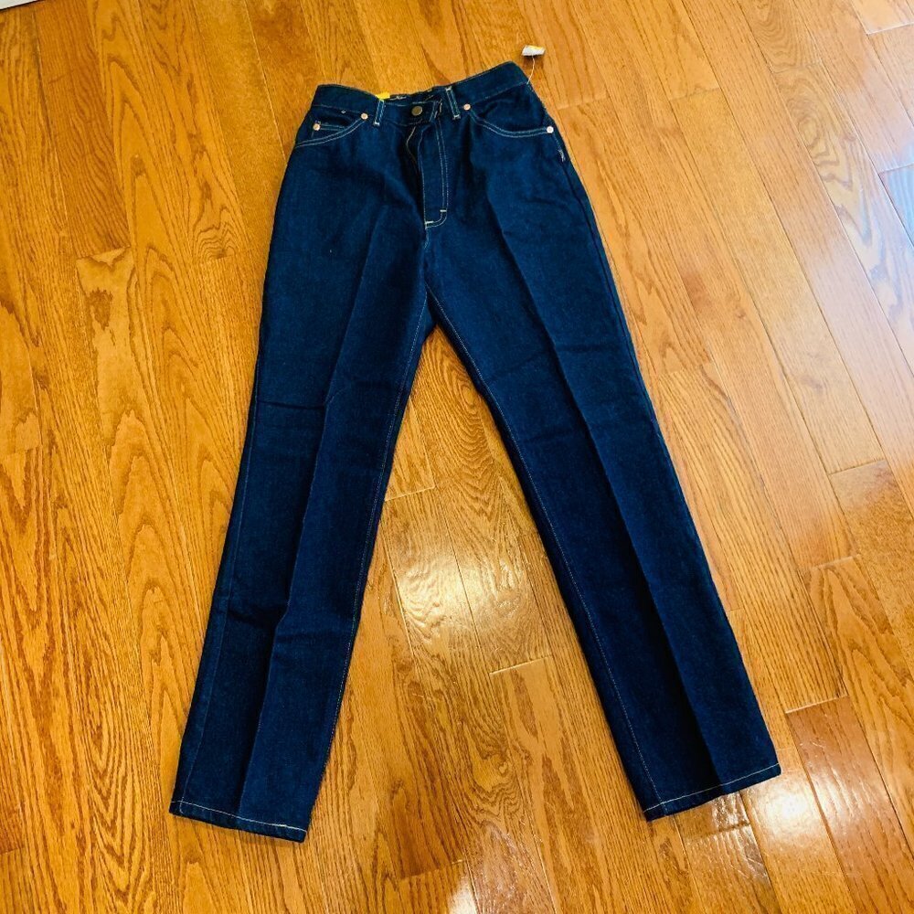 NWT Vintage LEE Deadstock Denim Blue Jeans Women’s Made In USA NEW 60s 70s